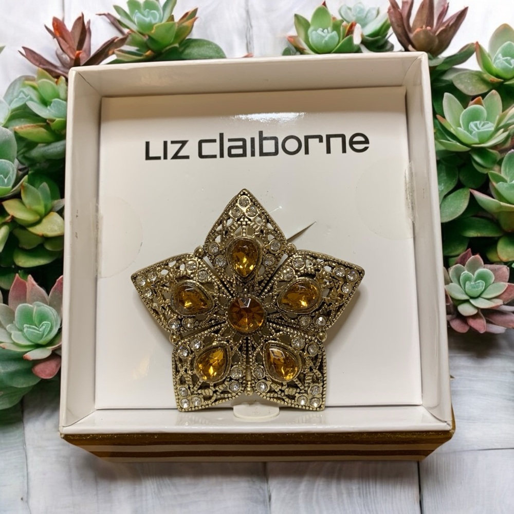Dazzling Liz Claiborne brooch pen